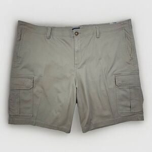 George Cargo Shorts Men’s size 48 Khaki Tan - At The Knee Casual NEW